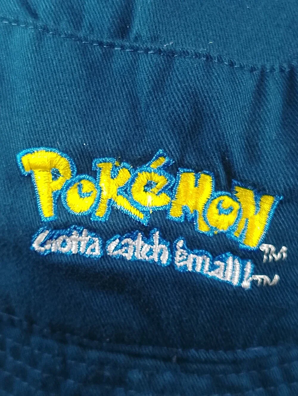 Vintage Pokemon Bucket Hat Gotta Catch Em All Nintendo Pikachu